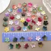 Acessórios de Contas de Vidro Coloridas com Gradiente de Flor de Cerejeira Componentes para Joias Artesanais DIY Contas Espaçadoras para Pulseiras Contas para Fio Contas Soltas