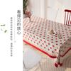 Nuevo Mantel de Estilo de Alta Gama con Caída, Impermeable, Resistente al Aceite, Lavable, Mantel de PVC con Estampado de Pepita de Perro Rojo