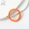 Anel Mabe colorido 33mm com revestimento UV argola mola chaveiro acessório DIY material de decoração fivela de conexão para bolsa