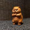 Taihang Yabai Xiaomeng Decoración de Tigre Cabeza de Tigre Talla en Madera Mango de Tigre Maestro Colgante Portátil Talla Sólida en Madera