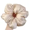 Goma para el pelo Scrunchie de Almohada con Relleno de Algodón, Goma para el pelo de Satén de Seda para Dormir, Accesorio para Moño