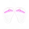 Chanclas Clip Deslizantes y Rectificantes Patrón Mariposa Almohadilla Delantera Clip Zapatillas de Pie Almohadilla Transparente Suave Almohadilla Amortiguadora