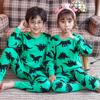 Ropa de otoño para niños, pantalones largos de algodón puro, ropa interior para niños y niñas, traje de dibujos animados para niños, otoño e invierno, nuevo conjunto de dos piezas.