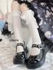 Calcetines Lolita Delgados Dulces de Encaje con Lazo para Primavera y Verano Estilo Japonés Niña Encaje Blanco Media Caña Venta al por Mayor
