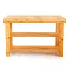Divisor de Zapatero de Bambú, Taburete para Cambiarse los Zapatos, Puerta Principal del Hogar, Taburete de Vestidor, Gabinete de Zapatos de Madera Maciza Simple para Entrada