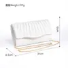 Bolso de mano tipo clutch plisado nuevo de fábrica, Bolso de mano de fiesta de noche a la moda, Bolso de cadena KTV, Bolso de mano de lujo ligero para banquetes