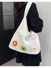 Bolsa de punto de gran capacidad transfronteriza para mujer, versátil para el verano, nueva bolsa tejida cruzada casual 2026, bolsa de mano para el trabajo