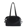 Bolsa Grande Retro PU Súper Suave para Otoño/Invierno 2026 Transfronteriza para Mujer Estilo Coreano Bolso Tote Simple Bolso de Hombro Único para Debajo del Brazo para Mujer