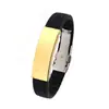 Fábrica Transfronteriza Europea y Americana Joyería Decorativa de Acero Inoxidable Accesorios Procesamiento y Personalización Grabado Accesorios DIY Pulseras de Silicona