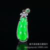 Atacado Bashan Cui Buddha Pendant Material Perigoso Jade Jade Colar Imperial Verde Completo Cui Pequeno Buddha Pendant Clavícula Corrente