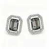 Pendientes Nuevos de Plata S925 para Mujer Otoño e Invierno, Pendientes de Cristal Swarovski Maillard, Pendientes de Alta Gama con un Diseño de Lujo Ligero