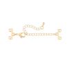 Cadena de Cola de Pulsera Collar de Doble Fila de Oro de 14 Quilates Zhongxing Broche de Langosta Cadena de Extensión de Gota de Agua Accesorios de Joyería DIY Exclusivamente para Suministro Transfronterizo