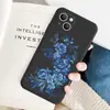 Lista de Fundas para Teléfono Móvil: Funda de Silicona Mate para iPhone 17 con Diseño Floral de Porcelana Azul y Blanca Cubierta Protectora Anticaídas Apple 18Pm
