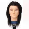 Cabeza de Maniquí para Peluquería Cabeza de Maniquí Masculina Modelo de Maniquí Cabello Corto Se Puede Ondular y Teñir Cabello Real Maniquí de Peluquería para Cortes de Cabello