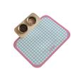 Tapete de Mesa para Gato de Estimação Tapete para Tigela de Gato Antiderrapante Anti-Derramamento Tapete de Jantar para Gato Cachorro Silicone Lavável Espessado Impermeável