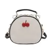 Bolso Sencillo Nuevo de Cereza de un Solo Hombro Bloque de Color Moda Bolso para Teléfono 2026 Redondo Lindo Dulce Bolso de Hombro Cruzado