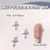 Accesorios para Uñas de Aleación con Cruz Incrustada de Diamantes Nuevos Transfronterizos Decoraciones de Uñas de Cruz Coloridas Venta al por Mayor
