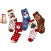 Calcetines Navideños Originales 2026 Nuevos Calcetines de Algodón Peinado de Media Caña para Mujer Calcetines con Temática Navideña Calcetines de Algodón Otoño Invierno Regalo de Navidad