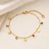 Pulseiras Geométricas de Aço Titânio com Zircônia Colorida em Múltiplos Estilos para Mulheres, Banhadas a Ouro 18K, Não Desbotam, Joias Modernas e Versáteis