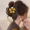 Pinza para el Cabello Grande Color Café Estilo Coreano para Cabello Grueso, Pinza de Tiburón Completa para la Parte Posterior de la Cabeza, Pinza de Lujo de Alta Gama al por Mayor