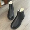 Nuevas Botas Cortas de Lana de Invierno, Botas Adelgazantes y Cálidas para Mujer, Botas Casuales de Cuero Genuino con Cremallera Lateral, Botas de Nieve de Suela Gruesa para Mujer