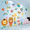 Família Desenho Animado Crianças Jardim de Infância Anel Criação Tema Parede Sala de Aula Professores Organizar Decorativo Cultura Combinação Adesivos de Parede