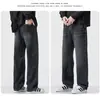 Ropa de Hombre Fengshe / 25 Otoño-Invierno Estilo Vintage Peso Alto Jeans Rectos de Pierna Ancha Desgastados Estilo Americano