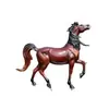 Escultura de Caballo Blanco Simulada Modelo de Animal Grande de Fibra de Vidrio para Parques Escénicos y Decoración de Césped al Aire Libre