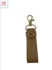 Porta-Chaves Criativo de PU, Chaveiro de Couro para Carro, Cor Sólida, Suporta Logo Personalizado, Opções de Cores Disponíveis