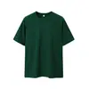 Camiseta de Algodão Puro 180g 21 Fios Manga Curta Gola Redonda Casual Esportiva Moda Fabricante Atacado Logo Imprimível