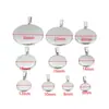 Acero Inoxidable que Conserva el Color Base Redonda Vacía para Colgante Base Delgada Montura para Piedras Preciosas DIY Accesorios para Collares Llaveros Colgantes Venta al por Mayor