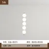 Lámpara colgante de perlas estilo francés para pared de fondo de sala de estar, lámpara de araña de frijol mágico de diseño estilo crema para comedor, escalera dúplex