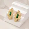 1 par de brincos femininos de alta qualidade, estilo retrô, com óleo pingado, moda transfronteiriça europeia e americana
