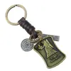 Colgante Decorativo de Bronce con Patrón de Símbolo de los Doce Signos del Zodiaco, Creativo y Personalizado para Bolsos, Accesorio Colgante Versátil, Artículo Más Vendido Transfronterizo