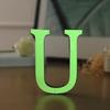 Pegatinas de pared creativas con letras en inglés de EVA luminosas 3D para decoración del hogar, novedosas y transfronterizas