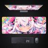 Alfombrilla de ratón de chica de anime para e-sports, juego de ordenador, mesa, tamaño grande, antideslizante, borde de bloqueo, alfombrilla de ratón, venta al por mayor de fábrica
