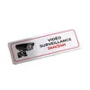 Stock Listo Venta al Mayoreo Letreros de Advertencia Autoadhesivos para Cámara Letreros de Amazon Letreros de Aluminio de Advertencia de Videovigilancia Letreros de Aviso