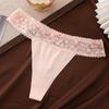 Ropa Interior Sexy de Comercio Exterior para Mujer, Tanga Sexy de Encaje en el Borde de Cintura Baja para Mujer, Ropa Interior para Mujer Súper Sexy y Tentación Desnuda
