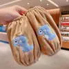 Calentadores de Manga Estilo Coreano para Niños, Fundas de Manga Bordadas Engrosadas para Bebé, Mangas Protectoras para Bebés para Otoño e Invierno, Puños de Manga Anti-Suciedad para Niños y Niñas
