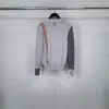Cardigan de Punto de Marca de Moda de Alta Calidad Directo de Fábrica Tb con Bloques de Color Contrastantes, Cuello en V y Botones para Hombre y Mujer, para Usar en Primavera y Otoño