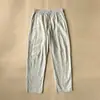 Pantalones de Lino Retro Estilo Japonés para Hombre Verano Delgados Sueltos Rectos Pantalones de Algodón Lino para Hombre Pantalones Casuales