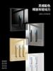 Painel de tomada de interruptor cinza tipo 86 controle simples duplo vidro temperado espelhado interruptor de parede com luz LED doméstico