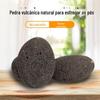Fornecimento direto da fábrica pedra vulcânica para pedra de amolar pele velha Pedra de amolar preta Oval atacado fornecimento loja de dois dólares