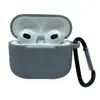Adecuado para el Nuevo Auricular Bluetooth de Apple AirPods Pro3 Cubierta Protectora de Silicona Cubierta Protectora Delgada Color Sólido Base Redonda