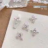Nueva Joyería para Uñas Cruzadas Estilo Popular de Celebridad de Internet Joyería de Aleación DIY Diamante Rosa Joyería para Uñas Estilo Retro