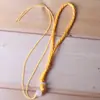 Colgante tejido a mano, cuerda colgante, cuentas de jade, mango de cuerda, colgante de coche, cuerda, accesorios de joyería DIY