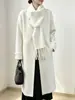 Nuevo suéter de punto de imitación de piel de visón de estilo largo para otoño e invierno, cárdigan de punto de color liso, bufanda de estilo coreano, prenda de abrigo desmontable