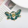 Ropa china Cabecera de Presión Trasera Nuevo Antiguo diy Goteo de Aceite Flor Hecha a Mano Mariposa Cabecera Pasador Material de Accesorios para el Cabello con J