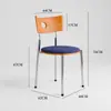 Cadeira de Jantar para Casa Usada Nórdica Moderna Celebridade da Internet Designer Berg Simples Francês Retrô Mesa e Cadeira de Jantar em Madeira Maciça