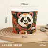 Tigela de Papel Descartável, Redonda, Espessada, Tigela para Lanche para Levar, Marmita de Grau Alimentício para Uso em Barracas, Personalizável para Uso Doméstico e Comercial, Tigela de Arroz Estilo Chinês